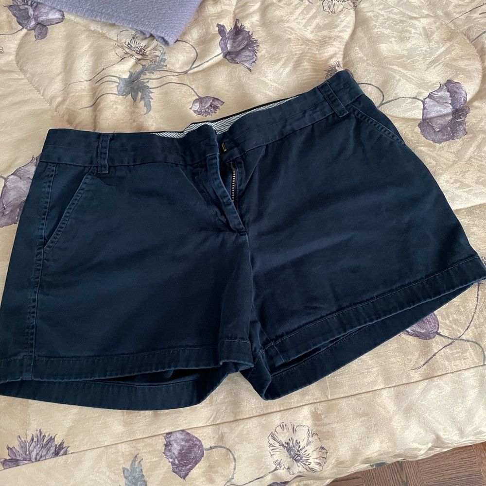 J. Crew navy Bermuda Shorts Casual Cotton Blend